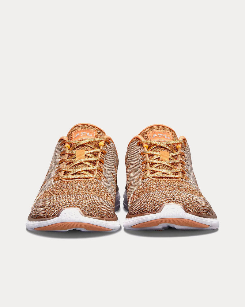 Athletic Propulsion Labs TechLoom Pro Rose Gold / Metallic Silver / White Running Shoes - 3