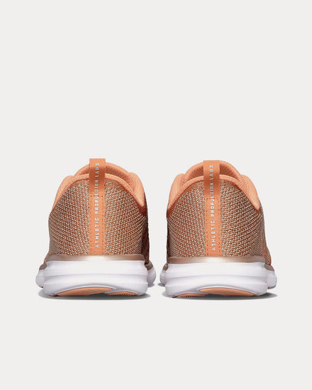Athletic Propulsion Labs TechLoom Pro Rose Gold / Metallic Silver / White Running Shoes - 4