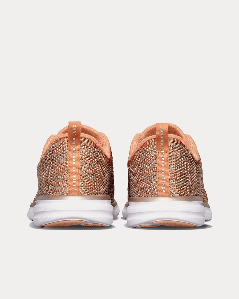 Athletic Propulsion Labs TechLoom Pro Rose Gold / Metallic Silver / White Running Shoes - 4