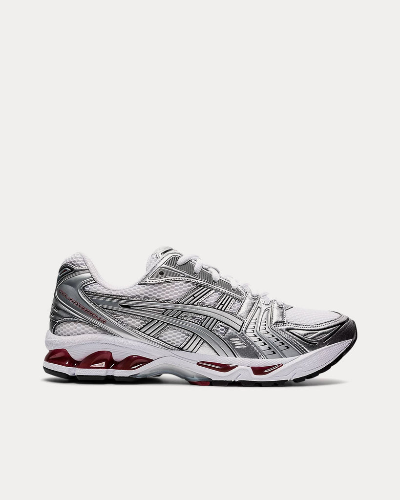 Asics GEL KAYANO 14 White Pure Silver Running Shoes Sneak in Peace