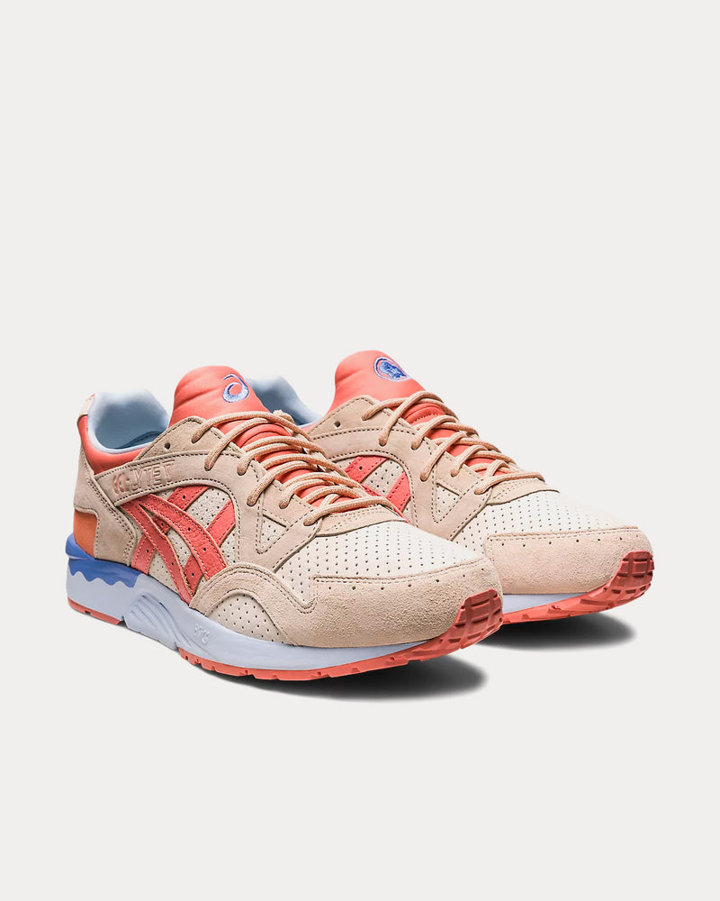 Asics Gel-Lyte V 'Spring in Japan' Cream / Salmon Low Top Sneakers - 3