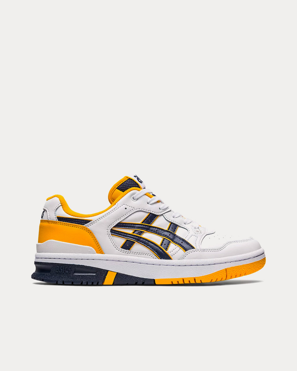 Asics Unisex EX89 White / Midnight / Yellow Low Top Sneakers