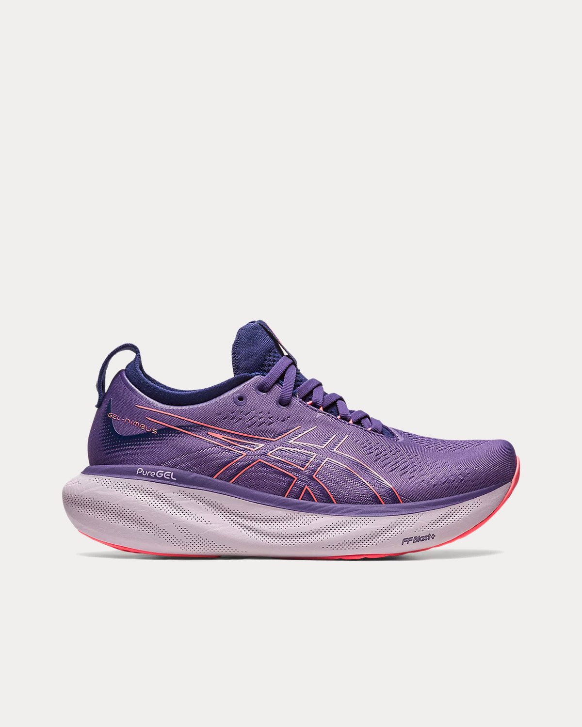 Asics Women's Gel-Nimbus 25 Dusty Purple / Papaya Running Shoes