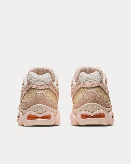 Asics GEL-NIMBUS 9 Oatmeal / White Peach Low Top Sneakers - 4