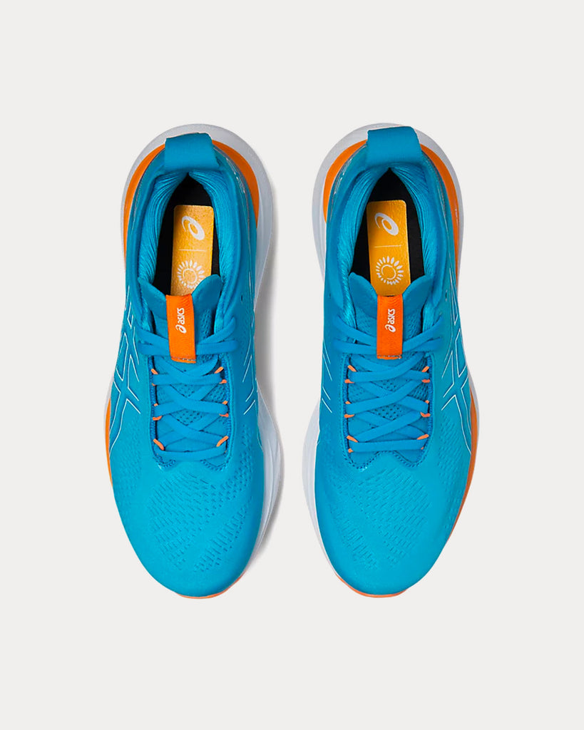 Asics Gel-Nimbus 25 Island Blue / Sun Peach Running Shoes - Sneak in Peace