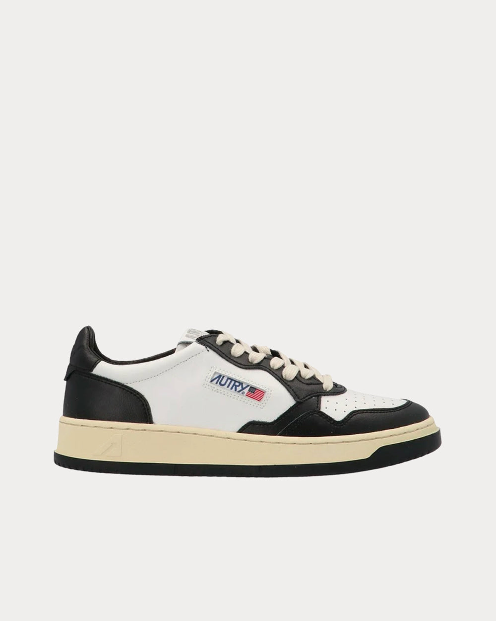 Autry - Two-Tone White / Black Low Top Sneakers