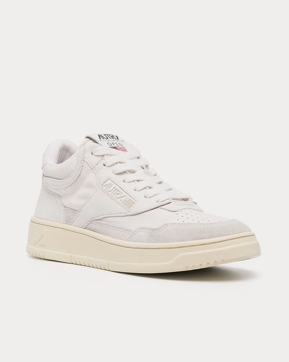 Autry Logo-patch White High Top Sneakers - Sneak in Peace