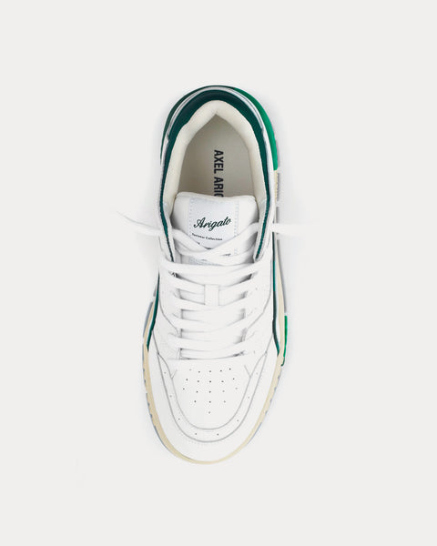 Area Lo White / Kale Green Low Top Sneakers
