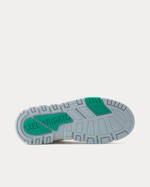 Area Lo White / Kale Green Low Top Sneakers