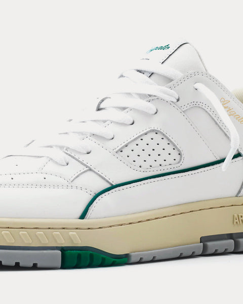 Area Lo White / Kale Green Low Top Sneakers
