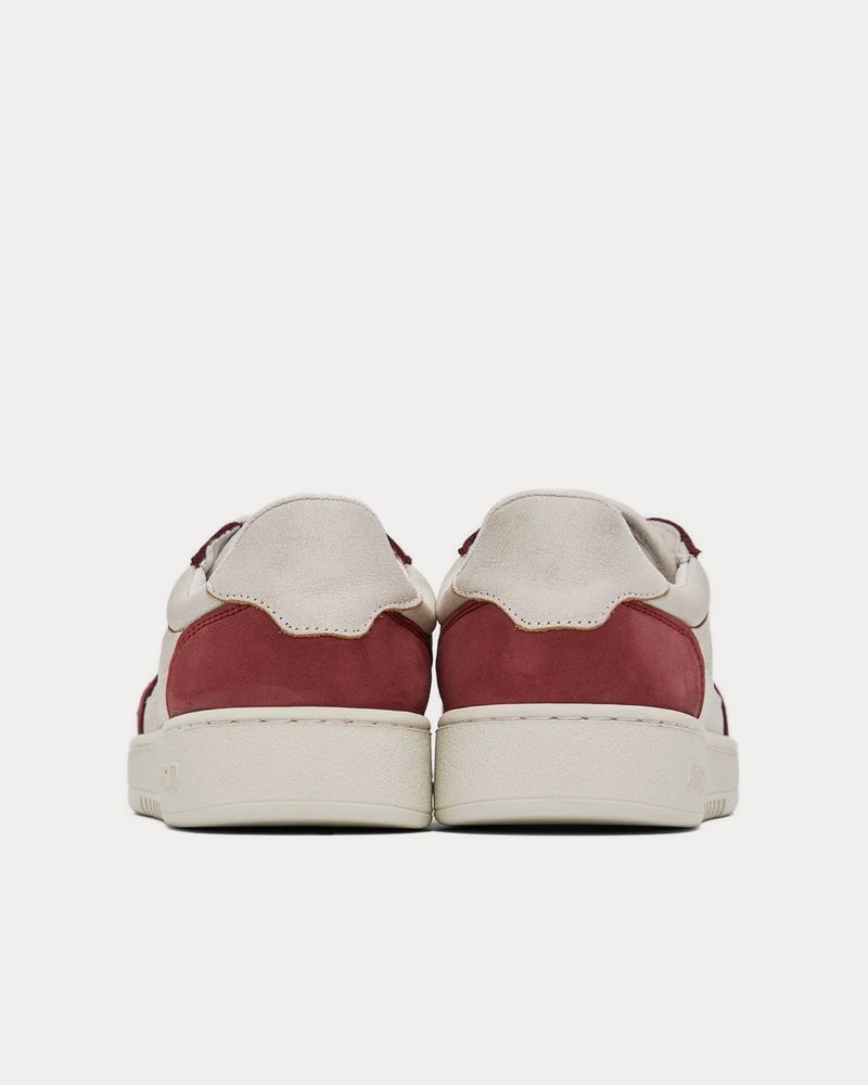 Axel Arigato Dice Lo Off-White / Burgundy Low Top Sneakers - 3
