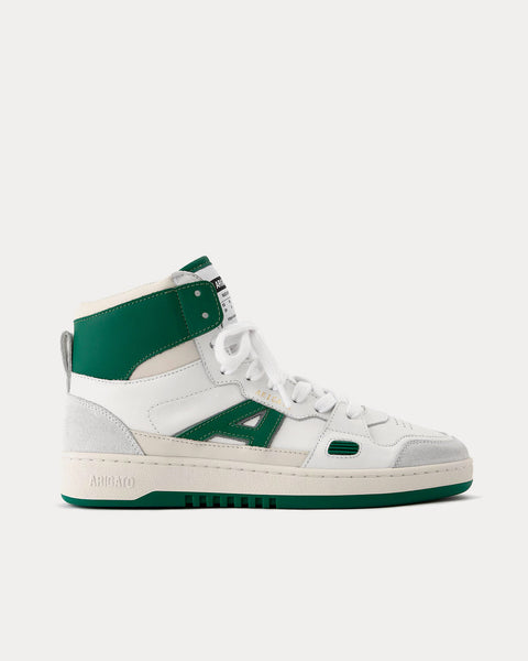 A-Dice Hi White / Kale Green High Top Sneakers
