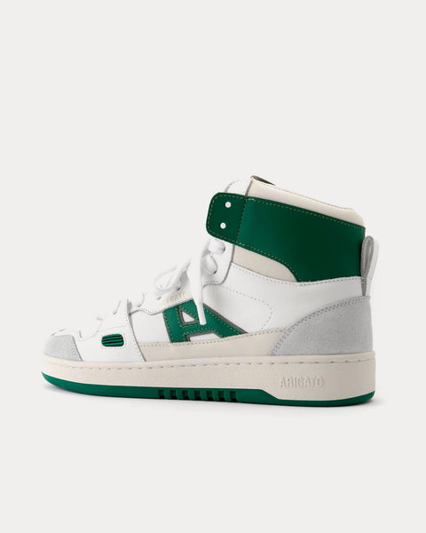 A-Dice Hi White / Kale Green High Top Sneakers
