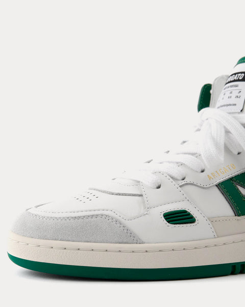 A-Dice Hi White / Kale Green High Top Sneakers