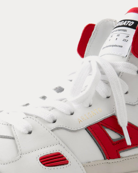 A-Dice Hi White / Red High Top Sneakers