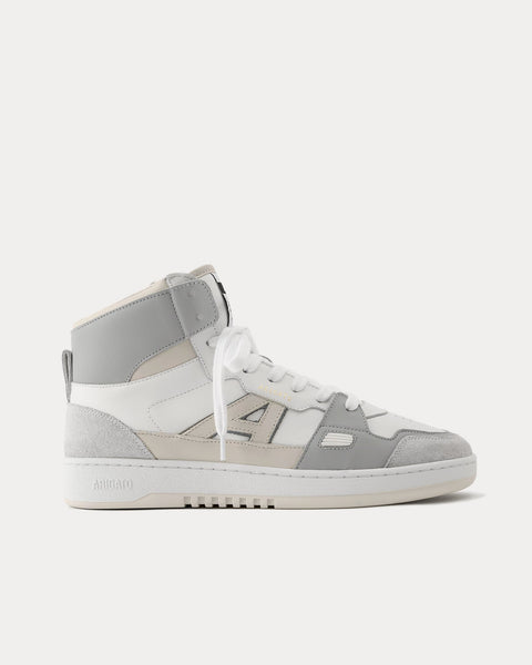 A-Dice Hi White / Beige / Grey High Top Sneakers
