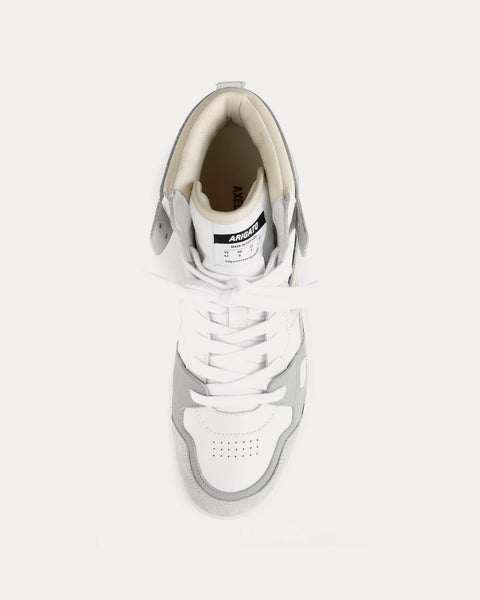A-Dice Hi White / Beige / Grey High Top Sneakers