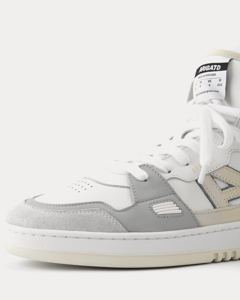 A-Dice Hi White / Beige / Grey High Top Sneakers