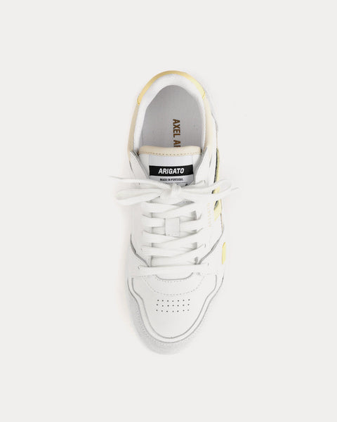 A-Dice Lo White / Pale Yellow Low Top Sneakers