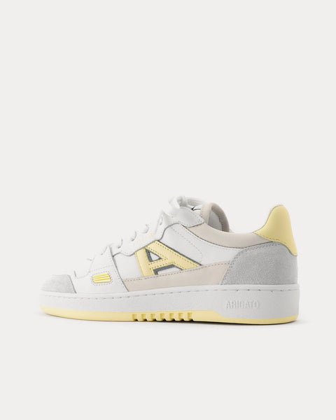 A-Dice Lo White / Pale Yellow Low Top Sneakers