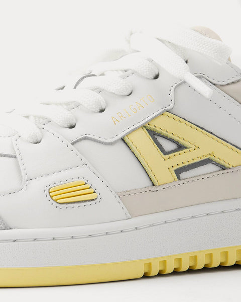 A-Dice Lo White / Pale Yellow Low Top Sneakers