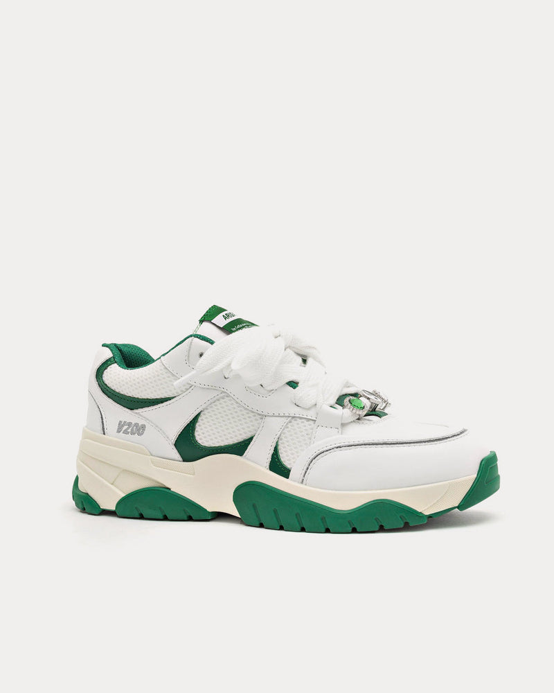 Axel Arigato Catfish Lo White / Green Low Top Sneakers - 3