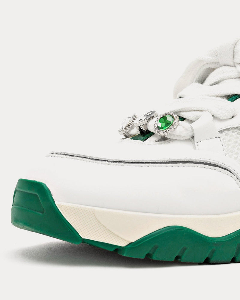 Axel Arigato Catfish Lo White / Green Low Top Sneakers - 5