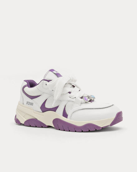 Axel Arigato Catfish Lo White / Purple Low Top Sneakers - 3