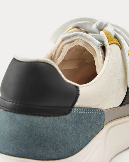 Axel Arigato Genesis Vintage Runner Beige / Grey / Yellow Low Top Sneakers - 4