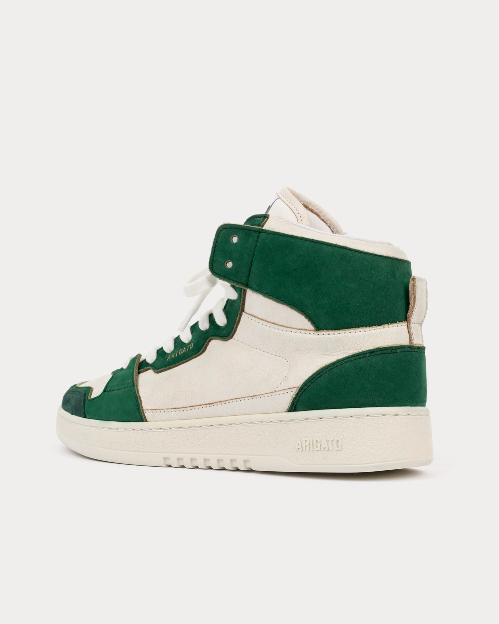 Axel Arigato - Dice Hi White / Kale Green High Top Sneakers