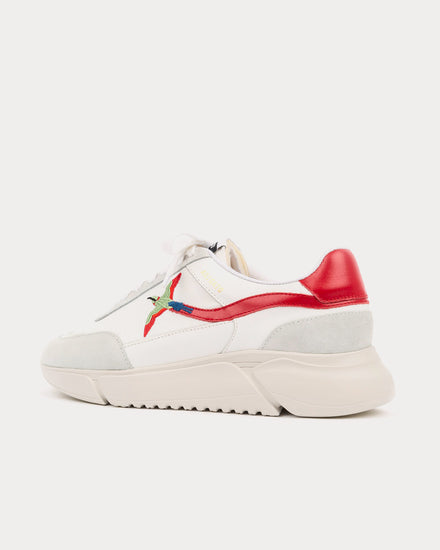 Axel Arigato Genesis Stripe Bee Bird White / Red Low Top Sneakers - 3