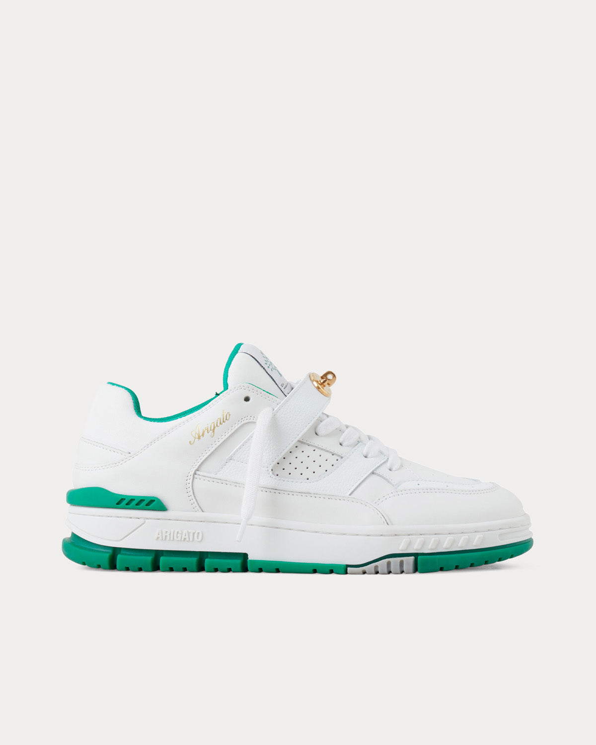 Axel Arigato x Mulberry - Area Lo White / Green Low Top Sneakers