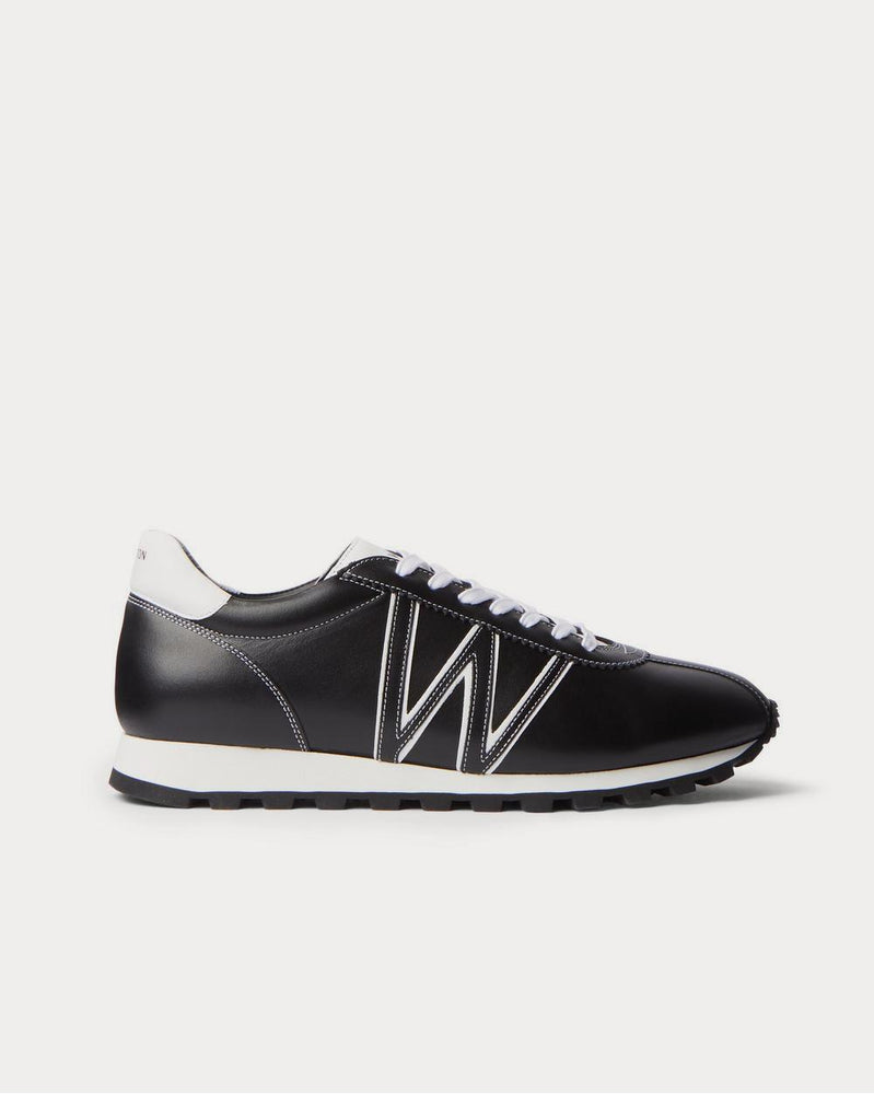 J.M. Weston On My Way Leather  Black low top sneakers - 1