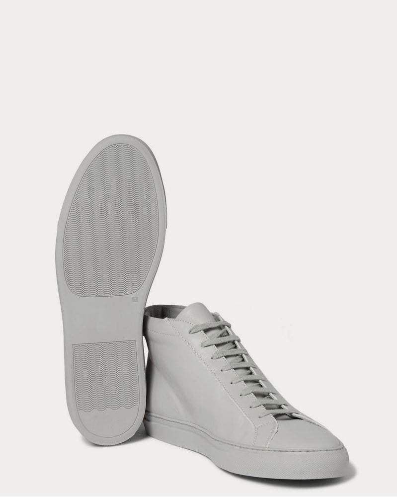 Common Projects Original Achilles Leather High-Top  Light gray high top sneakers - 3