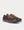 Clear Sole Grosgrain-Trimmed Leather  Burgundy high top sneakers