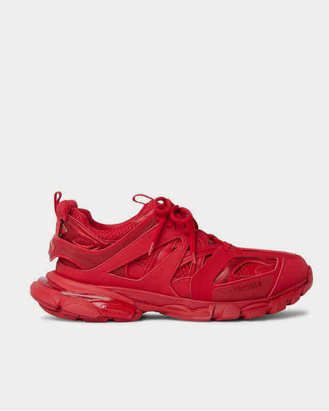 Track Nylon, Mesh and Rubber  Red low top sneakers