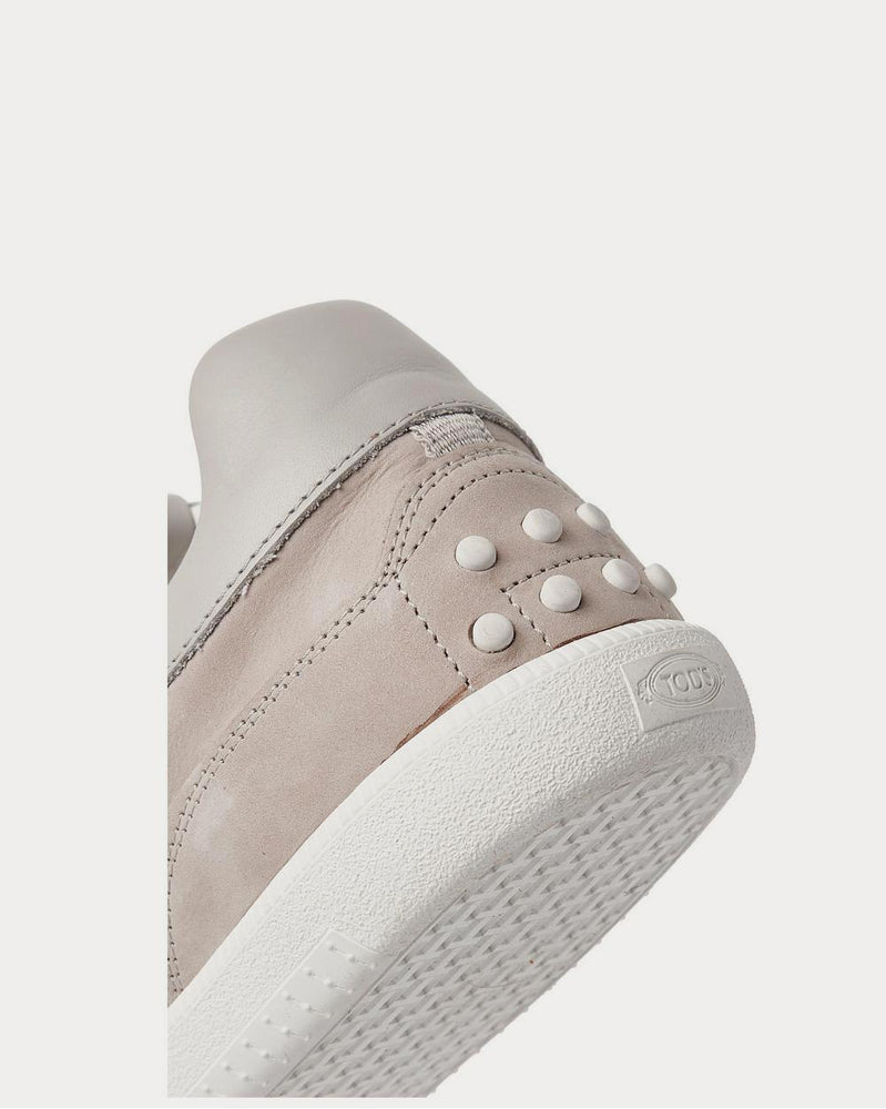 Tod's Leather, Nubuck and Suede  Gray low top sneakers - 4