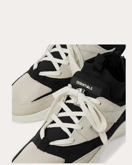 Fear of God Leather-Trimmed Suede and Mesh  Gray high top sneakers - 4
