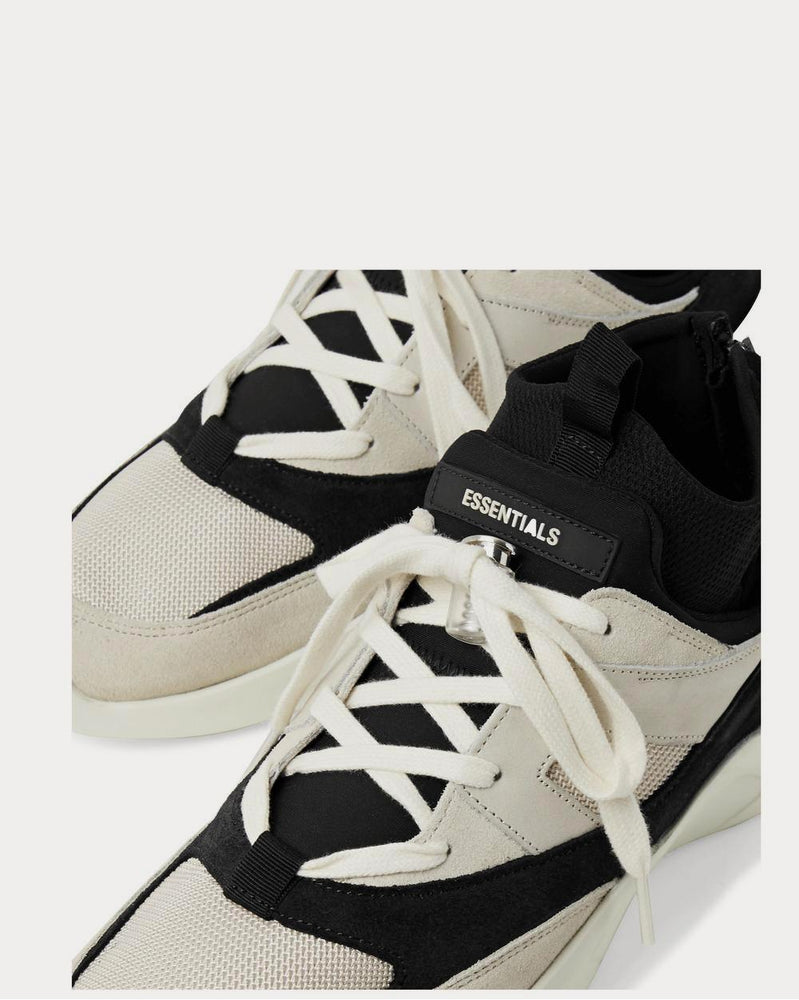 Fear of God Leather-Trimmed Suede and Mesh  Gray high top sneakers - 4