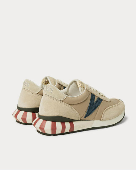 Visvim Attica Suede-Trimmed Nylon  Brown low top sneakers - 4