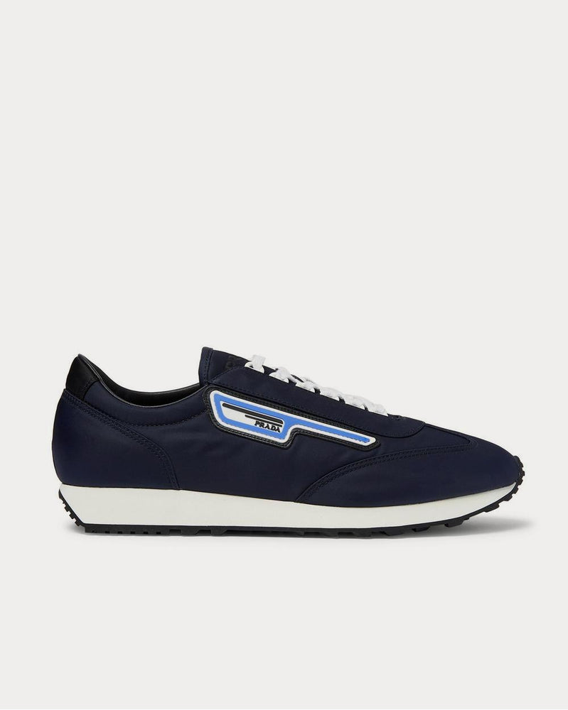 Prada Milano 70 Rubber and Leather-Trimmed Nylon  Navy low top sneakers - 1