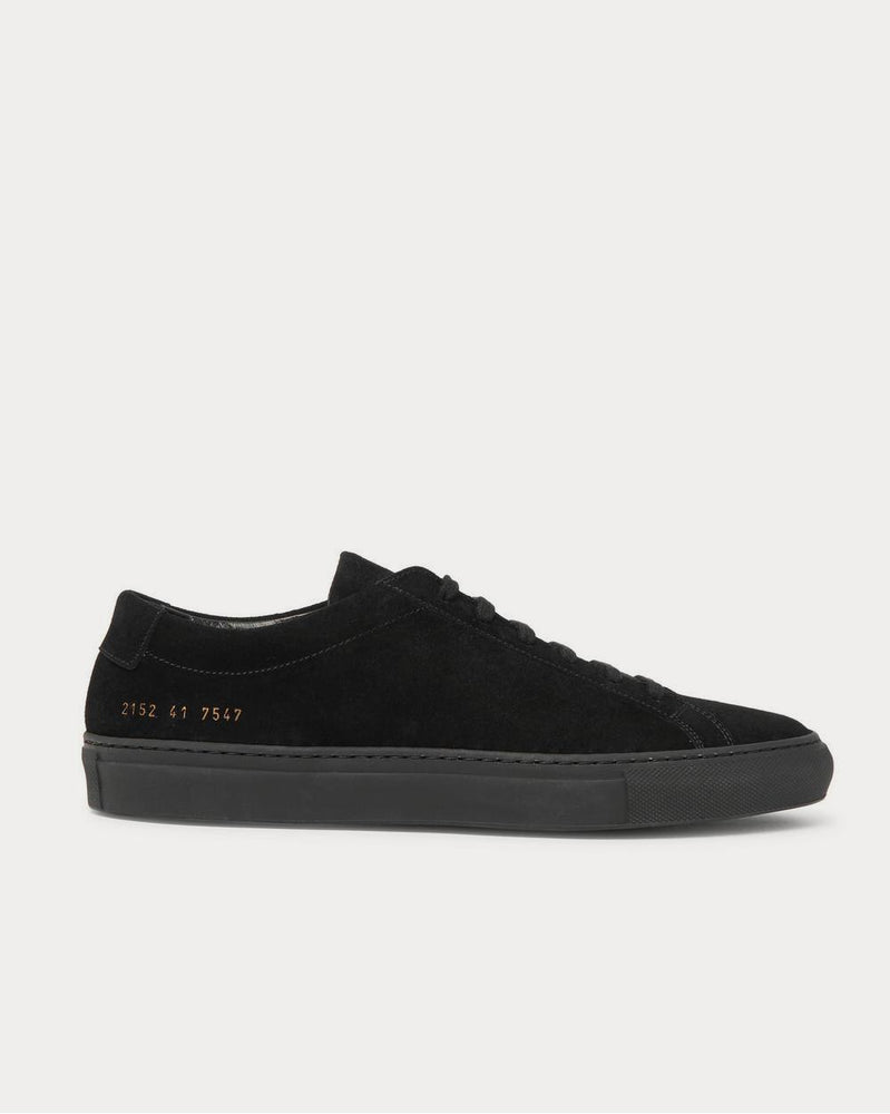 Common Projects Original Achilles Suede  Black low top sneakers - 1