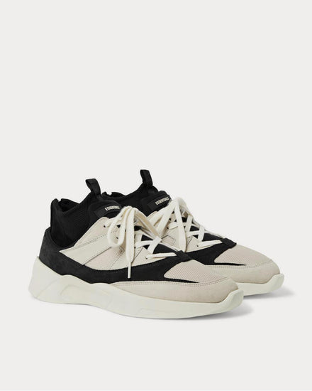 Fear of God Leather-Trimmed Suede and Mesh  Gray high top sneakers - 2