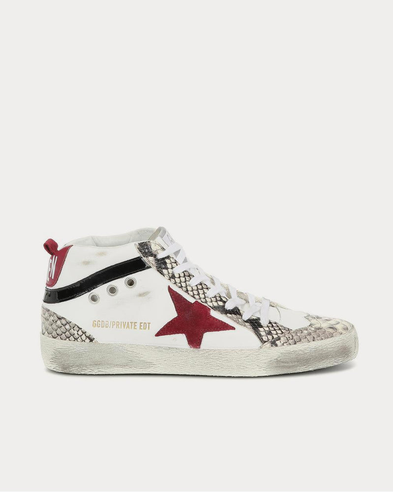 Golden Goose Mid Star leather White High Top Sneakers - 1