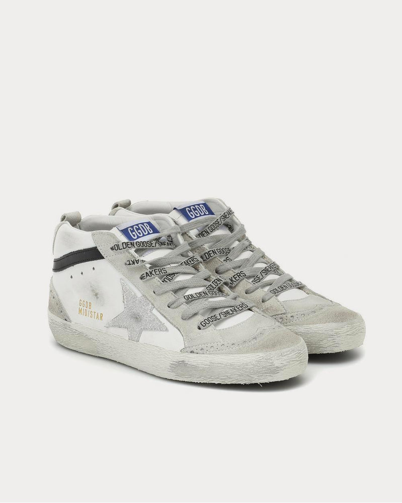 Golden Goose Mid Star leather White High Top Sneakers - 2