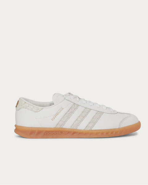 Península Loza de barro crimen Adidas Hamburg Leather White low top sneakers - Sneak in Peace