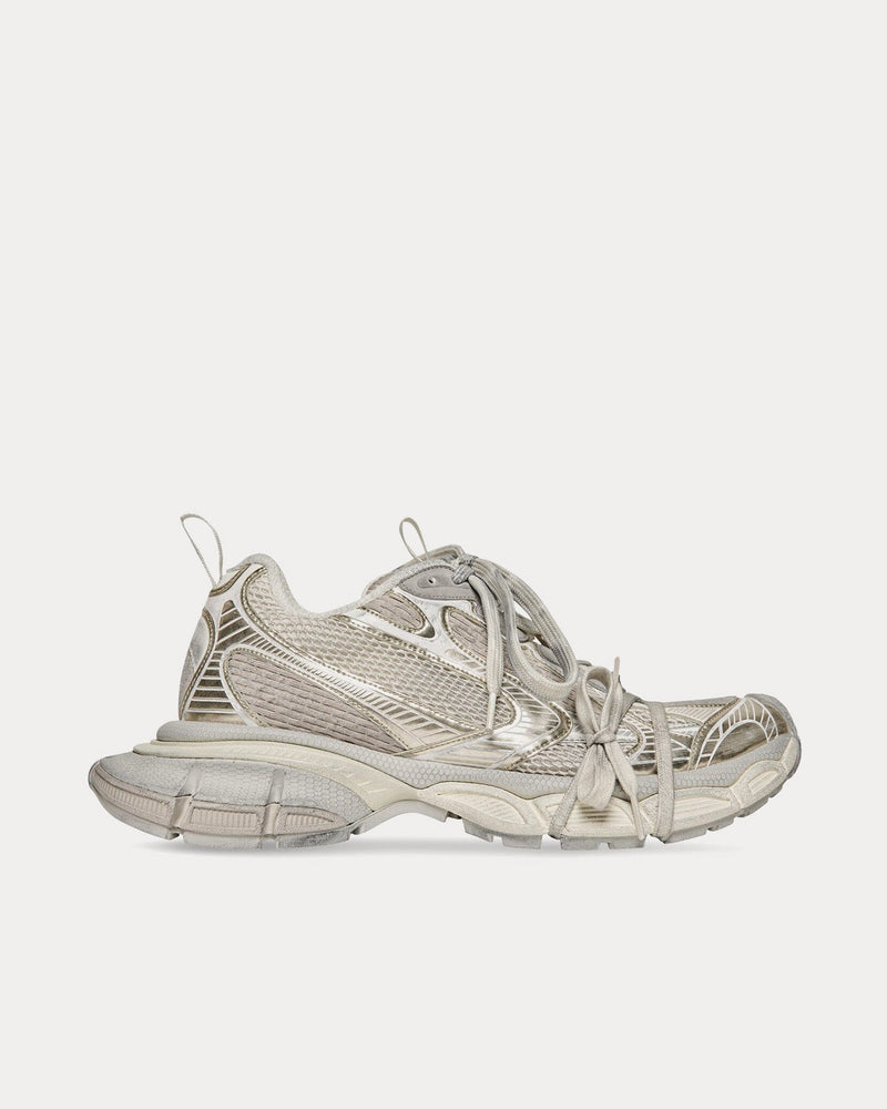 Balenciaga 3XL Mesh & Polyurethane Beige Low Top Sneakers - 1