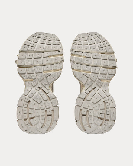 Balenciaga 3XL Mesh & Polyurethane Beige Low Top Sneakers - 5