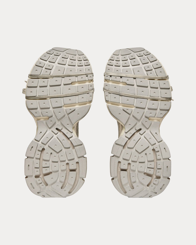 Balenciaga 3XL Mesh & Polyurethane Beige Low Top Sneakers - 5