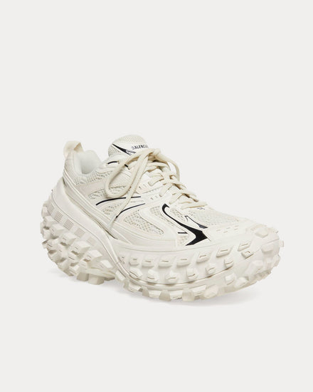 Balenciaga Bouncer Mesh & Nylon White Low Top Sneakers - 3